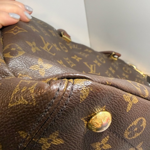 Louis Vuitton Brown Monogram Pallas Shoulder Bag MM - Picture 11 of 16